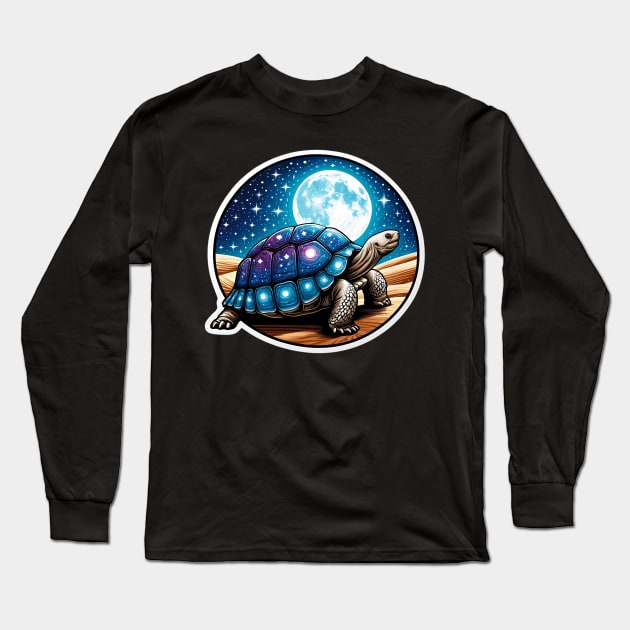 Midnight Sheller Desert Tortoise Long Sleeve T-Shirt by TaansCreation 